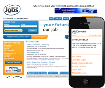 jobs mobile site