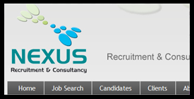 Nexus Recruitment Website for Catering Jobs