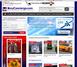 BmyConcierge.com Tickets and Shows in London