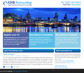 GNB Partnership, Start Up Recruitment Website