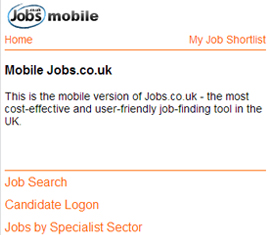 Jobs.co.uk Mobile Jobs Board